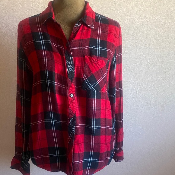RAILS  Red and Black Checkered Shirt - Picture 2 of 9